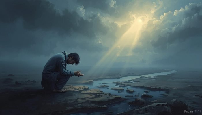 "Por que estÃ¡s abatida, ó minha alma, e por que te perturbas dentro de mim? Espera em Deus, p...